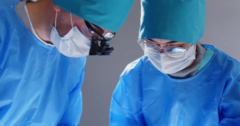 Surgeon Team Performing Operation In Hospital 스톡 동영상 340537141