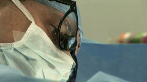 Surgeon's face Close up 스톡 동영상 152274