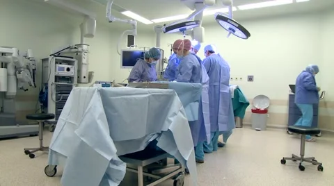 Surgeons in Surgery Room Stock Footage 43052352