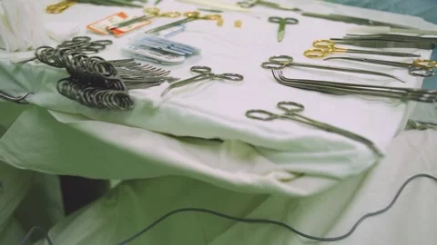 Surgeons at work. operation in child surgery hospital Stock Footage