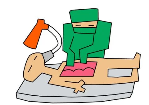 Surgery 2 Stock Illustration