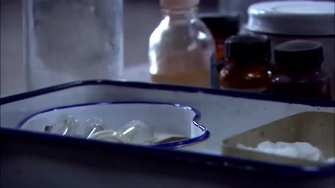 Surgery on the battlefield Stock Footage 235276987