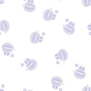 Surgery bladder glyph seamless pattern Stock Illustration