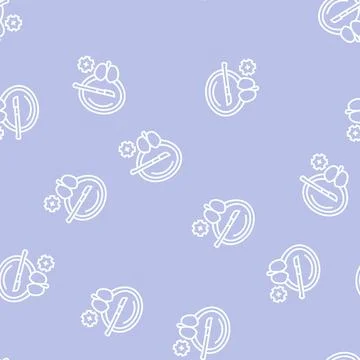 Surgery bladder line seamless pattern Stock Illustration