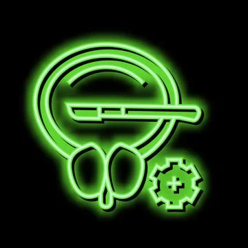 Surgery bladder neon glow icon illustration Illustrazione stock