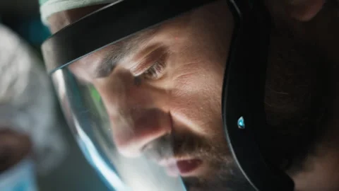 Surgery during a red alert Stock Footage 250557666