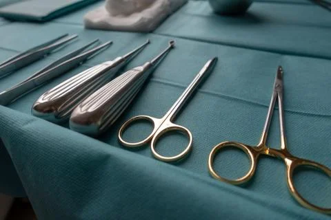 Surgery instruments in reprocessing Stock Photos