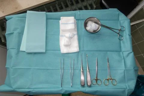Surgery instruments in reprocessing Stock Photos