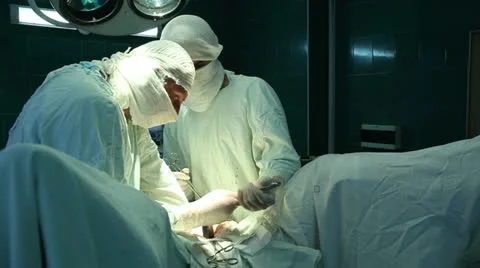 Surgery on the intestines 2 Stock-Footage 12429926