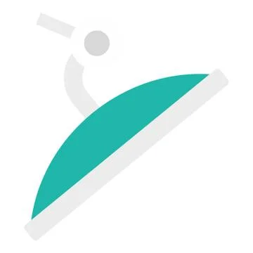 Surgery lamp icon, flat style Stock Illustration