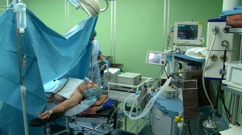 Surgery on the leg. Video stock 68143569