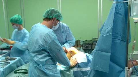 Surgery on the leg. Video stock 68143676