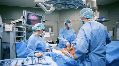 Surgery In The Operating Robotic Technology Video stock 64552605