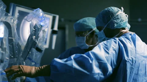 Surgery In The Operating Robotic Technology Stock Footage 64552659