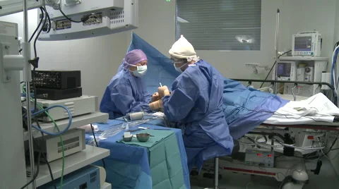 Surgery in an operating room Video stock 53816203