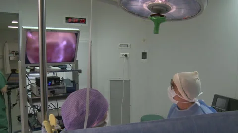 Surgery in an operating room Stock Footage 53816830