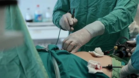 Surgery operation. Close up of surgery hands. Surgical treatment concept Video stock 223013775