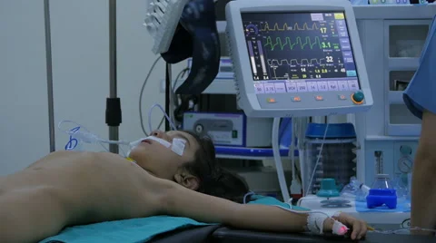 Surgery operation, general view in hospital Stock Footage 59083352