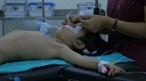 Surgery operation, general view in hospital Stock Footage 59083590