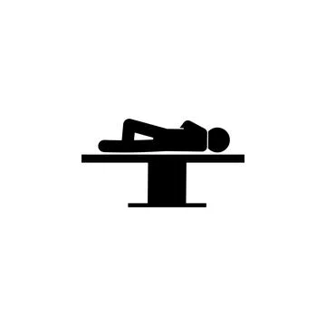 Surgery, patient, position icon. Element of patient position icon for mobile Stock Illustration