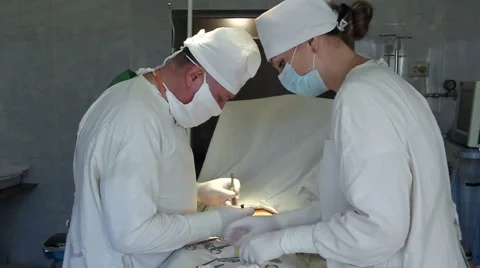Surgery to remove a hernia Stock Footage 58675387