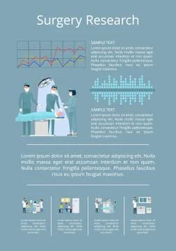 Surgery Research Visualization Vector Illustration 스톡 일러스트