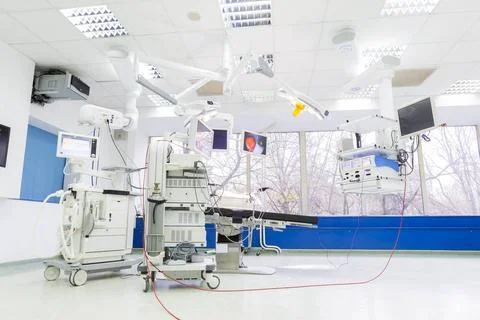 Surgery room empty Operating room in a hospital building with modern equip... Fotos de archivo