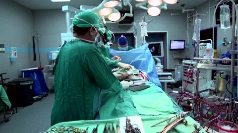 Surgery Room Heart-lung machine Stock Footage 44238879