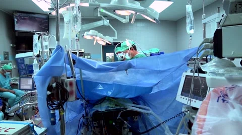 Surgery Room Heart-lung machine Stock Footage 44239275