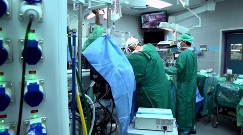 Surgery Room Heart-lung machine Stock Footage 44239336