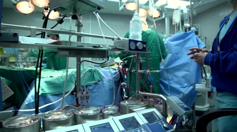 Surgery Room Heart-lung machine Stock Footage 44239794