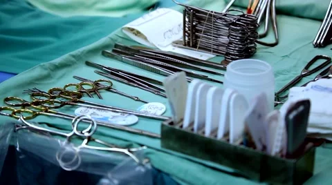 Surgery Room Tools Stock Footage 44240050