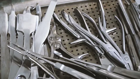 Surgery. Surgical Instruments Stock Footage 99878188