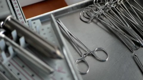 Surgery. Surgical Instruments Stock Footage 204990721