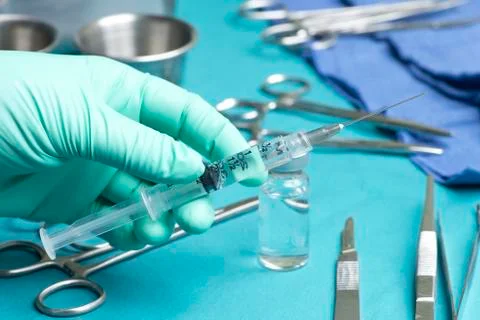 Surgery syringe Stock Photos