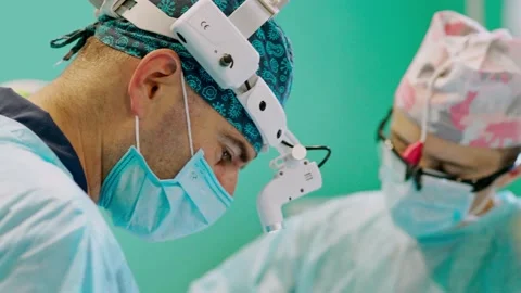 Surgery team in the operating room Stock Footage 145465261