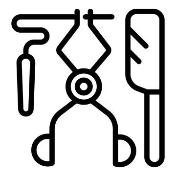 Surgery tools icon outline vector. Emergency room Stock Illustration