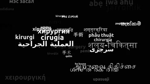 Surgery Translated in 48 Worldwide Languages Endless Looping 3d Zooming Wordc Stock Footage 145193520
