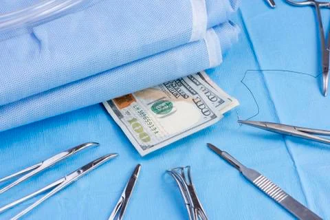 Surgical costs Foto stock