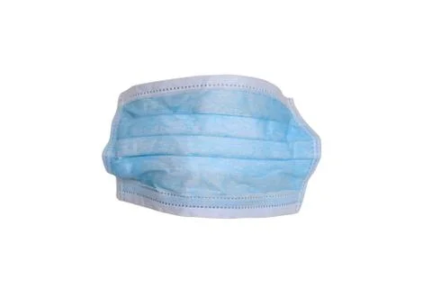 Surgical Ear-Loop Doctor Face Medical Protective Mask isolated on White Stock Illustration