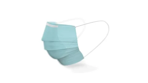 Surgical Face Mask Loop 360 CG Render Stock Footage 126775341