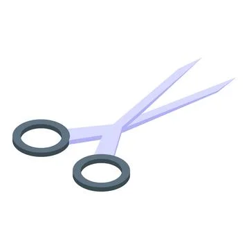 Surgical forceps holding tissue during operation isometric icon Stock Illustration