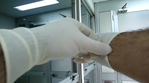 Surgical gloves 스톡 동영상 1007913