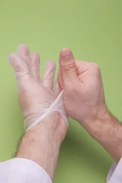 Surgical gloves Foto stock