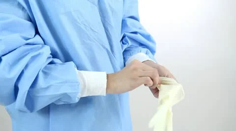 Surgical Gloving Video stock 10727680
