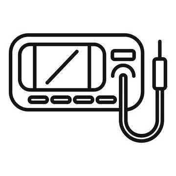 Surgical injection device icon outline vector. Liposuction procedure Stock Illustration