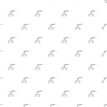Surgical instrument pattern creating medical technology background Illustrazione stock