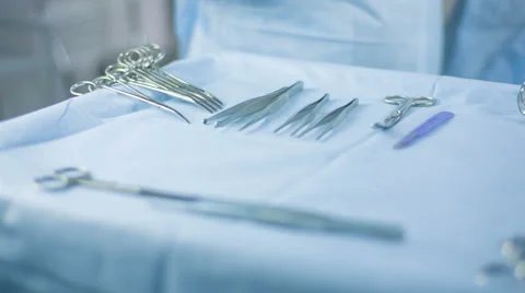 Surgical instruments 01 HD Stock Footage 47671888