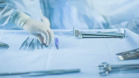 Surgical instruments 02 HD Stock Footage 47659069