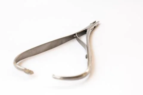 Surgical instruments and tools including , forceps and tweezers White backgro Stock Photos
